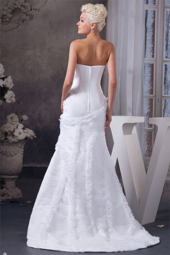 Sweetheart A-Line Satin Sleeveless Wedding Dresses 2031013 Sweetheart A-Line Satin Sleeveless Wedding Dresses 2031013