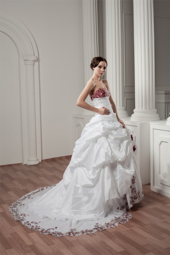 Sweetheart A-Line Satin Taffeta Sleeveless Lace Wedding Dresses 2031014 Sweetheart A-Line Satin Taffeta Sleeveless Lace Wedding Dresses 2031014