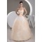 Sweetheart A-Line Sleeveless Satin Fine Netting Wedding Dresses 2031015