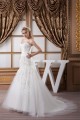 Sweetheart Sleeveless Satin Fine Netting Lace Wedding Dresses 2031017