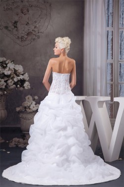 Sweetheart Princess Sleeveless Satin Beautiful Wedding Dresses 2031019