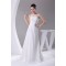 A-Line Chiffon Sweep Train Beaded Wedding Dresses 2030102