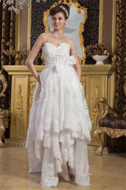 Sweetheart Sheath/Column Sleeveless Satin Fine Netting Lace Wedding Dresses 2031023