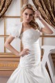 Sweetheart Short Sleeve Satin A-Line Beaded Beautiful Wedding Dresses 2031024 Sweetheart Short Sleeve Satin A-Line Beaded Beautiful Wedding Dresses 2031024