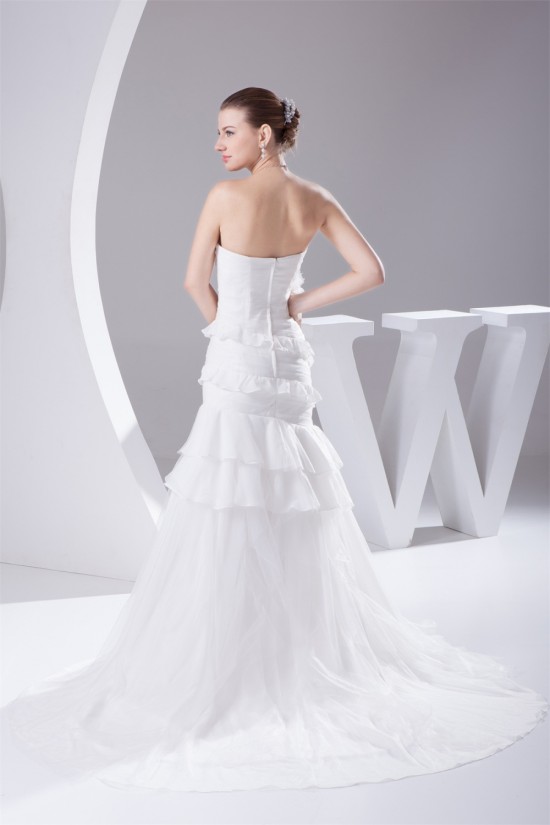Trumpet/Mermaid Sweetheart Sweep Train Wedding Dresses 2030103 Trumpet/Mermaid Sweetheart Sweep Train Wedding Dresses 2030103