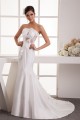 Mermaid/Trumpet Taffeta Fine Netting Strapless Wedding Dresses 2031031