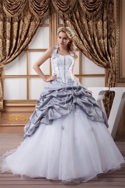 A-Line Satin Taffeta Halter Sleeveless Sweet Wedding Dresses 2031033 A-Line Satin Taffeta Halter Sleeveless Sweet Wedding Dresses 2031033