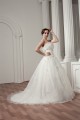 A-Line Sleeveless Strapless Court Train Wedding Dresses 2031035