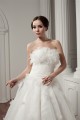 A-Line Sleeveless Strapless Court Train Wedding Dresses 2031035
