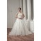 A-Line Sleeveless Strapless Court Train Wedding Dresses 2031035