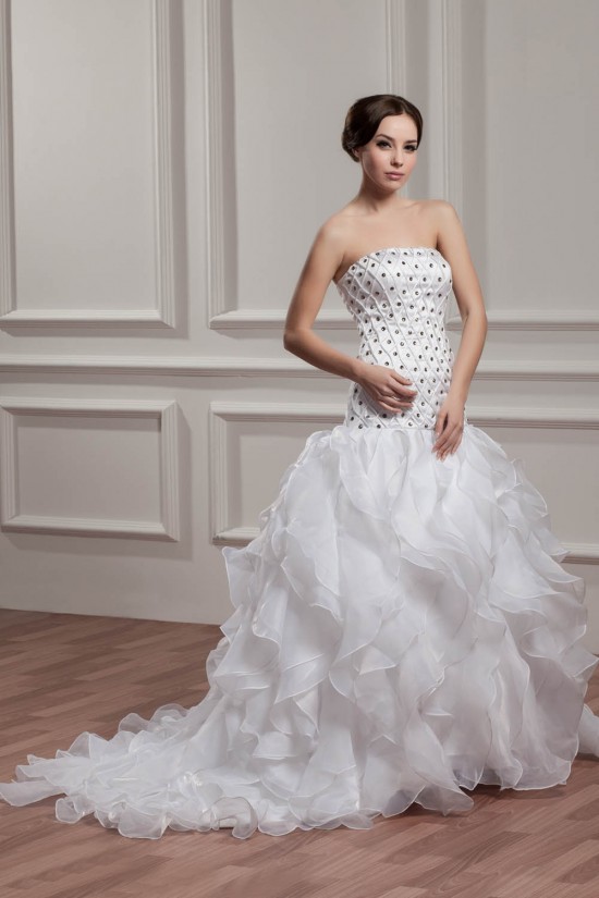 Unique Design Strapless A-Line Sleeveless Wedding Dresses 2031040 Unique Design Strapless A-Line Sleeveless Wedding Dresses 2031040