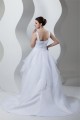 Unique Design V-Neck A-Line Satin Organza Beaded Sleeveless Wedding Dresses 2031044 Unique Design V-Neck A-Line Satin Organza Beaded Sleeveless Wedding Dresses 2031044