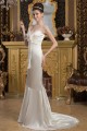 V-Neck Satin Silk like Satin Mermaid/Trumpet Beaded Wedding Dresses 2031049 V-Neck Satin Silk like Satin Mermaid/Trumpet Beaded Wedding Dresses 2031049