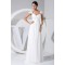Sheath/Column Cap Sleeve Chiffon Wedding Dresses 2030105
