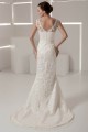V-Neck Sleeveless Mermaid/Trumpet Satin Lace Fine Netting Wedding Dresses 2031050 V-Neck Sleeveless Mermaid/Trumpet Satin Lace Fine Netting Wedding Dresses 2031050