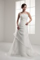 A-Line Sleeveless Strapless Beaded Wedding Dresses 2031051