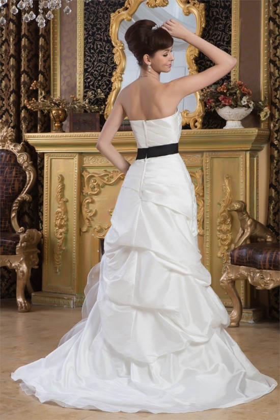 A-Line Strapless Court Train Wedding Dresses 2031054 A-Line Strapless Court Train Wedding Dresses 2031054