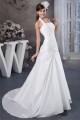 Wonderful A-Line Satin Taffeta Sleeveless Halter Wedding Dresses 2031058 Wonderful A-Line Satin Taffeta Sleeveless Halter Wedding Dresses 2031058