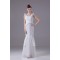 Mermaid/Trumpet Floor-Length Chiffon Sleeveless Best Wedding Dresses 2030106