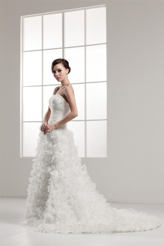 Wonderful A-Line Sweetheart Satin Sleeveless Wedding Dresses 2031063 Wonderful A-Line Sweetheart Satin Sleeveless Wedding Dresses 2031063
