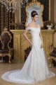 Wonderful Off-the-Shoulder A-Line Sleeveless Beaded Lace Wedding Dresses 2031065 Wonderful Off-the-Shoulder A-Line Sleeveless Beaded Lace Wedding Dresses 2031065