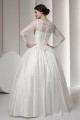 Wonderful Portrait Long Sleeve Satin Fine Netting Lace Floor-Length Wedding Dresses 2031066 Wonderful Portrait Long Sleeve Satin Fine Netting Lace Floor-Length Wedding Dresses 2031066