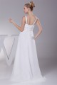 A-Line Chiffon Spaghetti Straps Beaded Wedding Dresses 2030107