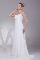 A-Line Chiffon Spaghetti Straps Beaded Wedding Dresses 2030107