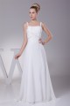 A-Line Chiffon Spaghetti Straps Beaded Wedding Dresses 2030107
