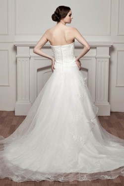 Wonderful A-Line Sleeveless Sweetheart Lace Wedding Dresses 2031071
