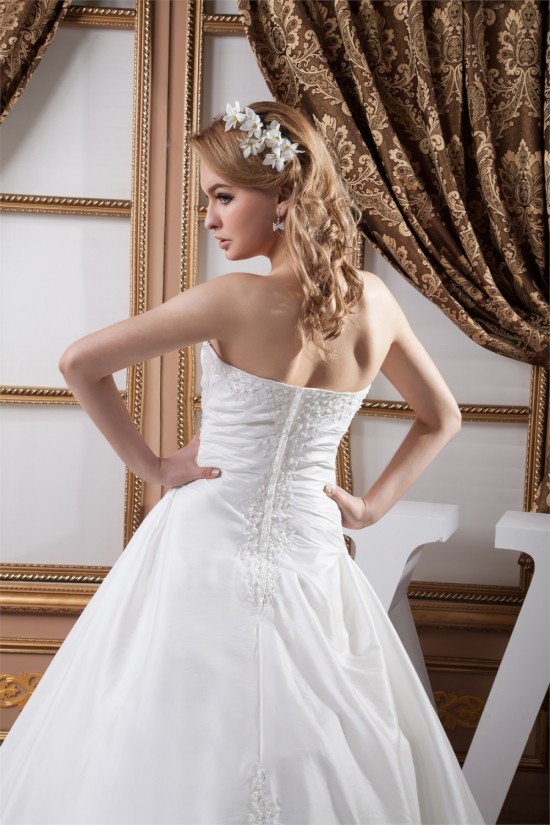 Wonderful A-Line Sweetheart Satin Lace Taffeta Wedding Dresses with A Long Sleeve Jacket 2031075 Wonderful A-Line Sweetheart Satin Lace Taffeta Wedding Dresses with A Long Sleeve Jacket 2031075