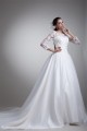 A-Line 3/4 Length Sleeve Satin Organza Scoop Most Beautiful Wedding Dresses 2031076 A-Line 3/4 Length Sleeve Satin Organza Scoop Most Beautiful Wedding Dresses 2031076