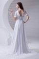 A-Line Chiffon Satin Flared Sleeves V-Neck Wedding Dresses 2031077 A-Line Chiffon Satin Flared Sleeves V-Neck Wedding Dresses 2031077