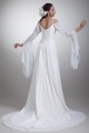 A-Line Chiffon Satin Spaghetti Straps 3/4 Length Sleeve Wedding Dresses 2031078 A-Line Chiffon Satin Spaghetti Straps 3/4 Length Sleeve Wedding Dresses 2031078