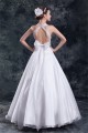 A-Line Satin Lace Organza Halter Sleeveless Embellished Wedding Dresses 2031080 A-Line Satin Lace Organza Halter Sleeveless Embellished Wedding Dresses 2031080