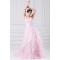 A-Line Satin Organza Sleeveless Sweetheart Wedding Dresses with Color 2031082