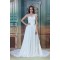 A-Line Sleeveless Chiffon Satin Sweetheart Wedding Dresses 2031084
