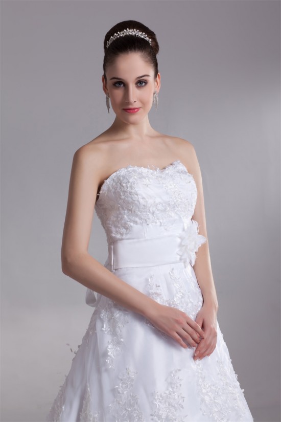 A-Line Sleeveless Sweetheart Satin Lace New Arrival Wedding Dresses 2031087 A-Line Sleeveless Sweetheart Satin Lace New Arrival Wedding Dresses 2031087