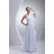 A-Line One Sleeve Chiffon Sweep Train Wedding Dresses 2030109