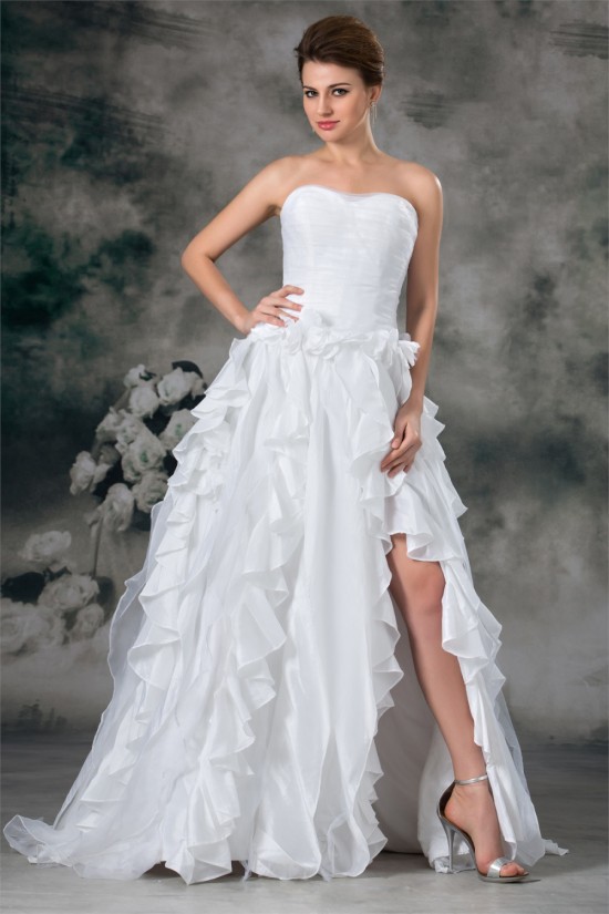 A-Line Soft Sweetheart Organza Taffeta Sleeveless Wedding Dresses 2031090 A-Line Soft Sweetheart Organza Taffeta Sleeveless Wedding Dresses 2031090
