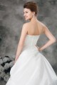 A-Line Soft Sweetheart Taffeta Sleeveless Beaded Applique Wedding Dresses 2031091