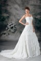 A-Line Strapless Chiffon Satin Sleeveless Beaded Wedding Dresses 2031092 A-Line Strapless Chiffon Satin Sleeveless Beaded Wedding Dresses 2031092