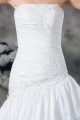 A-Line Strapless Organza Taffeta Sleeveless Best Wedding Dresses 2031093