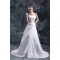 A-Line Strapless Satin Organza Sleeveless New Arrival Wedding Dresses 2031094