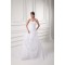A-Line Sweetheart Satin Organza Sleeveless Wedding Dresses 2031095