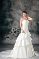 A-Line Sweetheart Satin Sleeveless Embellished Wedding Dresses 2031097