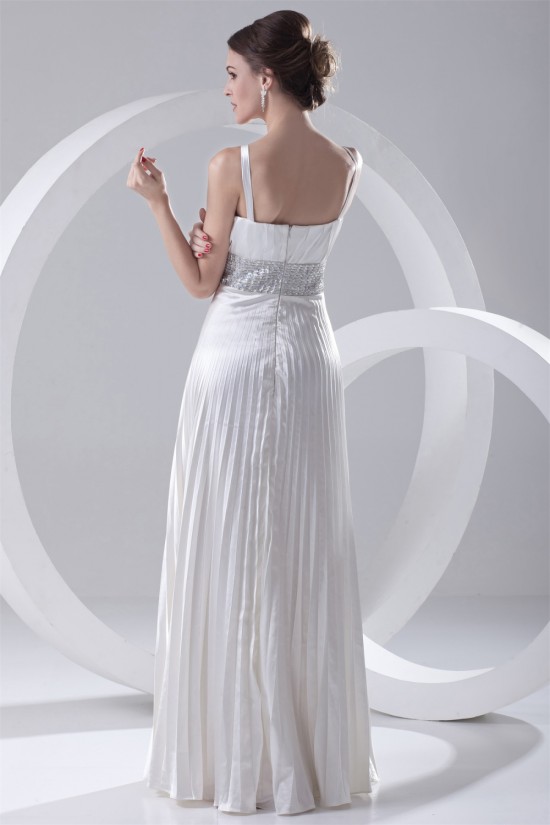 A-Line V-Neck Elastic Woven Satin Floor-Length Beaded Sequin Wedding Dresses 2031099 A-Line V-Neck Elastic Woven Satin Floor-Length Beaded Sequin Wedding Dresses 2031099