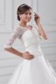 A-Line V-Neck Half Elbow Sleeve Lace Taffeta Embellished Wedding Dresses 2031100 A-Line V-Neck Half Elbow Sleeve Lace Taffeta Embellished Wedding Dresses 2031100