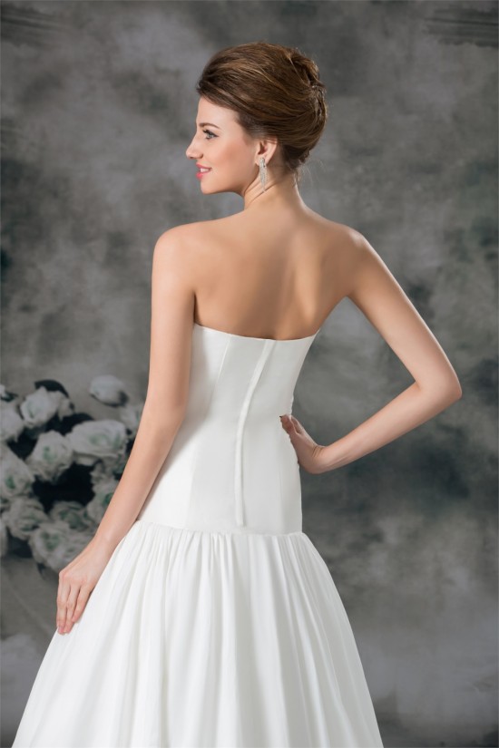 Amazing A-Line Sleeveless Satin Sweetheart Beaded Wedding Dresses 2031101 Amazing A-Line Sleeveless Satin Sweetheart Beaded Wedding Dresses 2031101