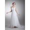 Amazing A-Line Straps Chiffon Elastic Woven Satin Wedding Dresses 2031103